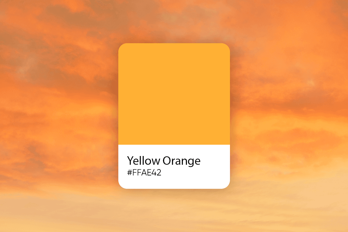Yellow Orange Color: Codes, its Meaning, and Palette Ideas