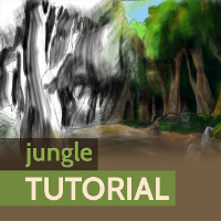Step By Step Tutorial on How to Draw a Jungle Using PicsArt Drawing Tools