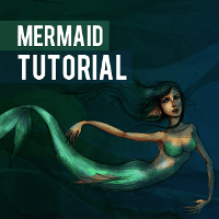 Step by Step Tutorial on How to Draw a Mermaid