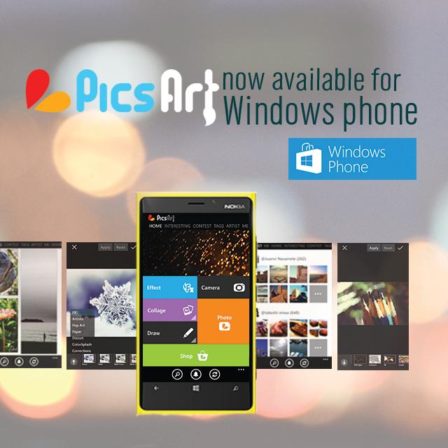 PicsArt is Now Available on Windows Phone!