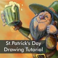 Leprechaun Drawing Tutorial for the Irish Culture Drawing Challenge