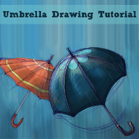 Step by Step Tutorial on How to Draw an Umbrella