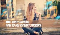 Video Tutorial on How to Use PicsArt Stickers in Many Ways