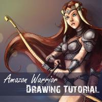 Drawing Tutorial: Learn How to Draw an Amazon Warrior Woman