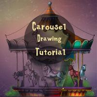 How to Draw a Carousel Step by Step Using PicsArt