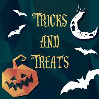 BOO! Download Trick or Treat Clipart and Backgrounds