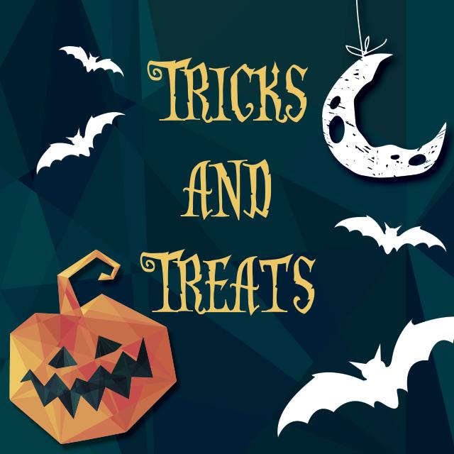 BOO! Download Trick or Treat Clipart and Backgrounds
