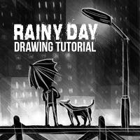How to Draw a Rainy Day with PicsArt