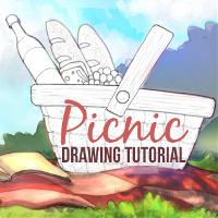 How to Draw a Summer Picnic with PicsArt