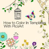 How to Color in Templates With the PicsArt Photo Editor