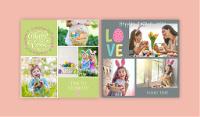 Hop on these Easter Stickers, Frames & Backgrounds!