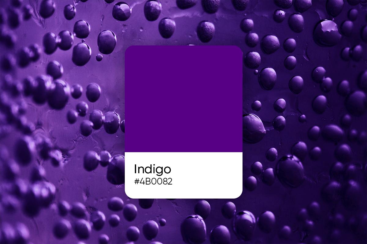 Indigo color: hex code, shades, and design ideas