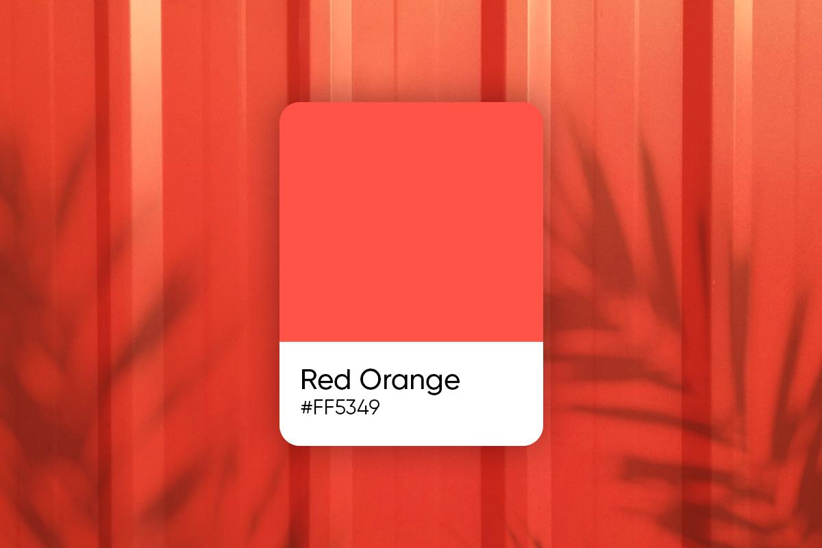 Red Orange Color: Codes, Meaning and Palette Ideas