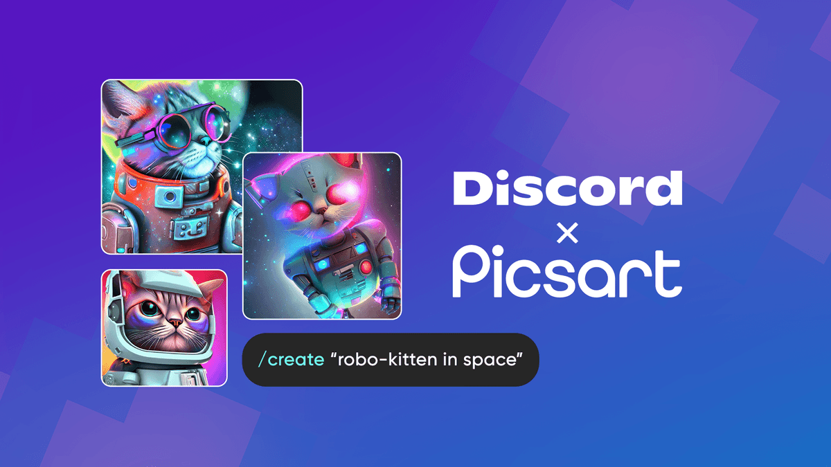 Introducing the Picsart Bot: the First Creative Tool to Launch in the Discord App Directory
