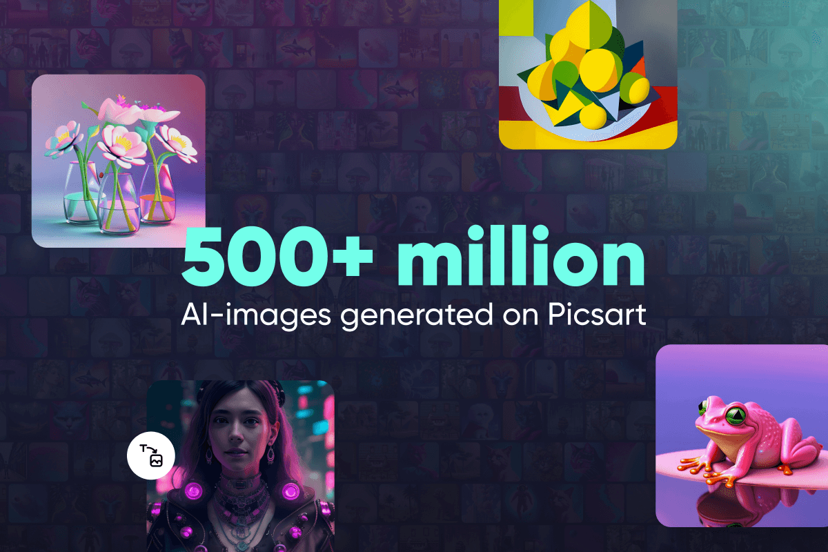 Picsart AI Image Generator Surpasses 500 Million Images Created 🚀