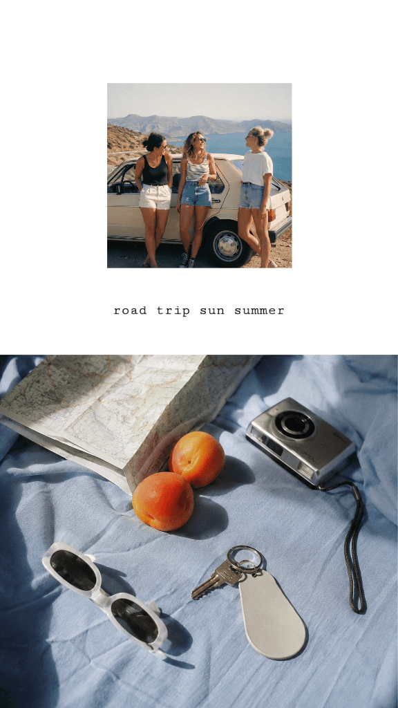 Summer Road Trip Instagram Story Template White