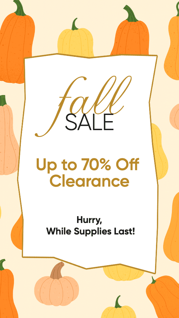 Autumn Clearance Instagram Story With Pumpkins