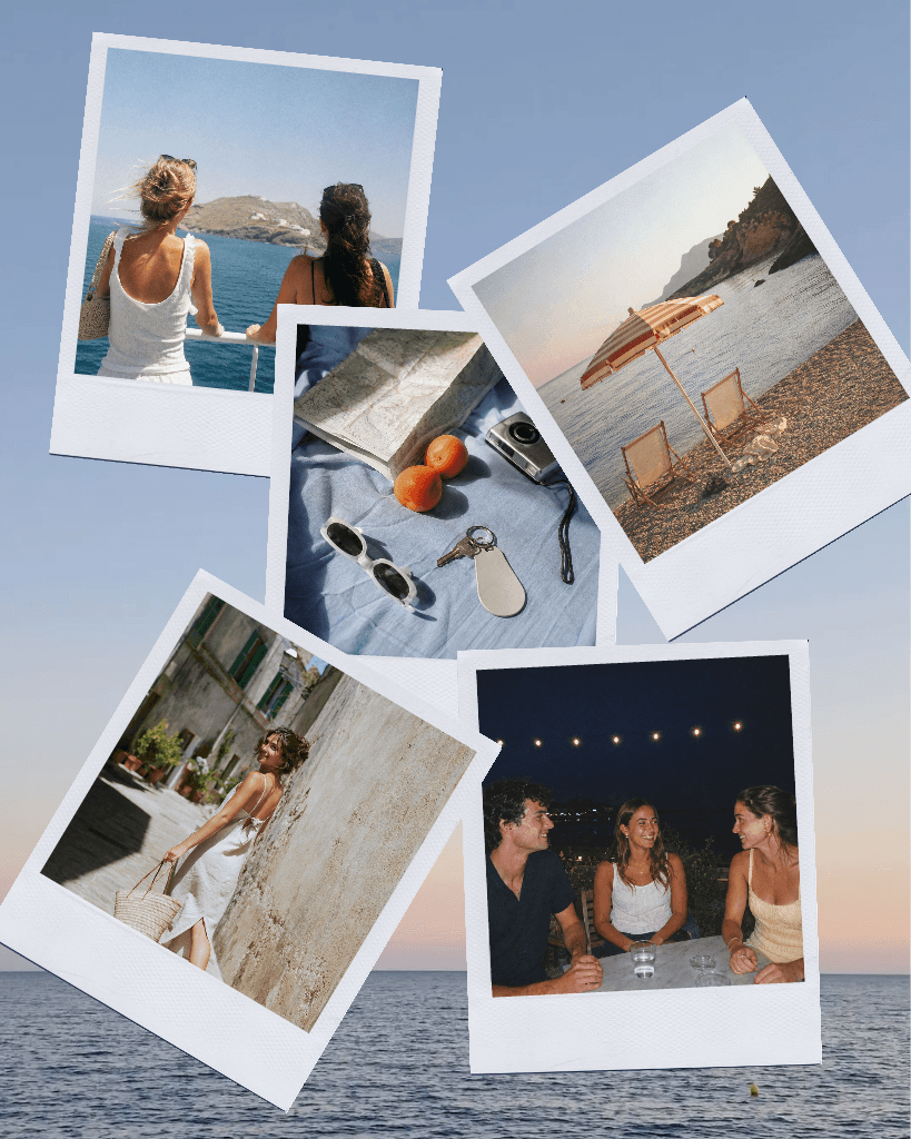 Relaxed Summer Vibes Instagram Portrait Post Blue