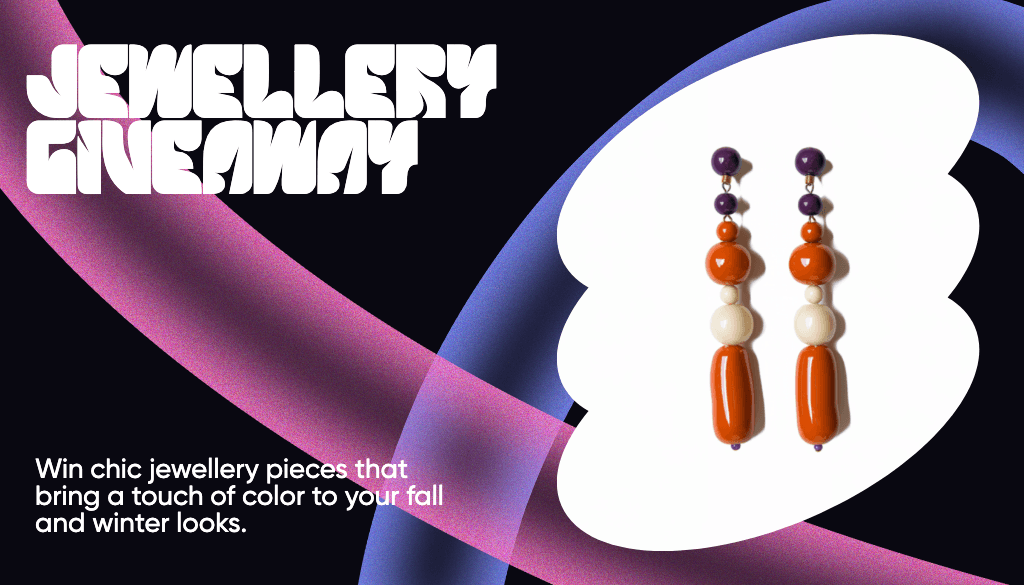 Vibrant Jewellery Giveaway Gift Card Design