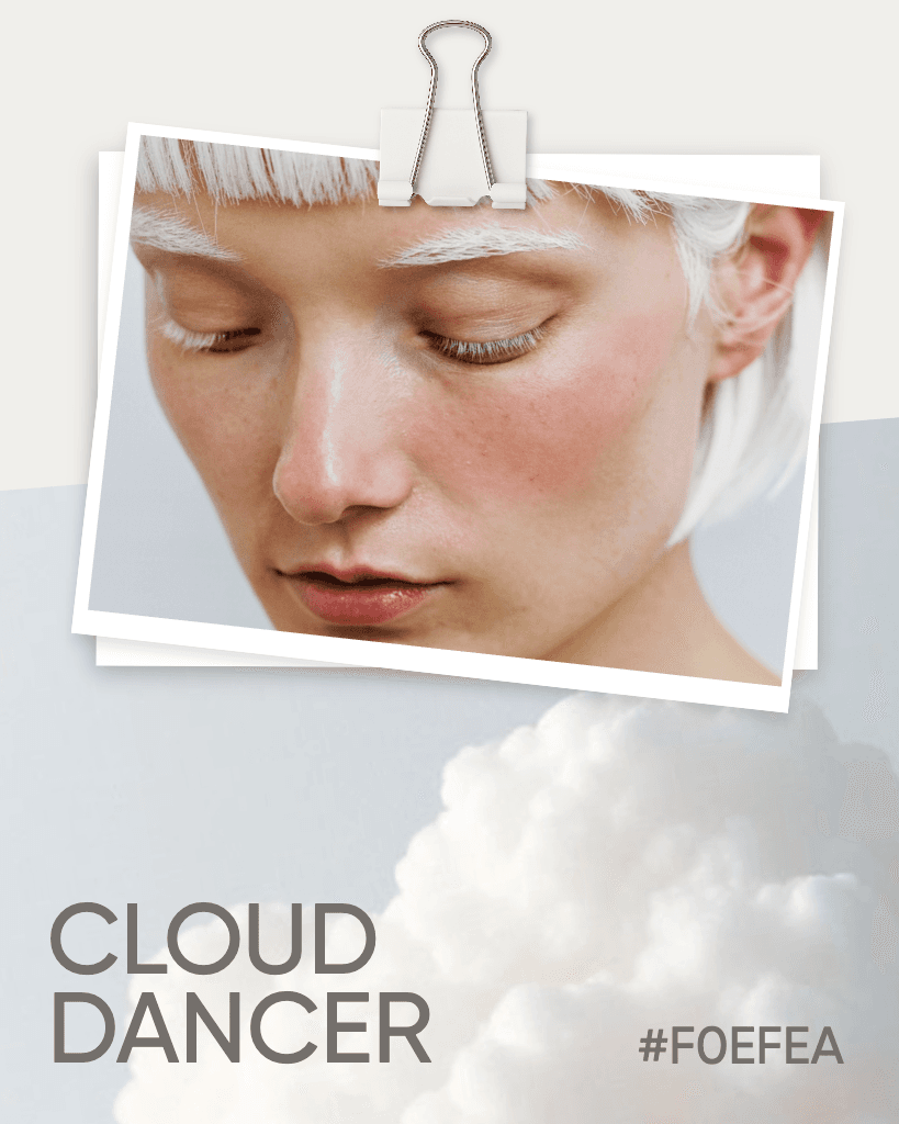 Elegant White Instagram Post With Clouds