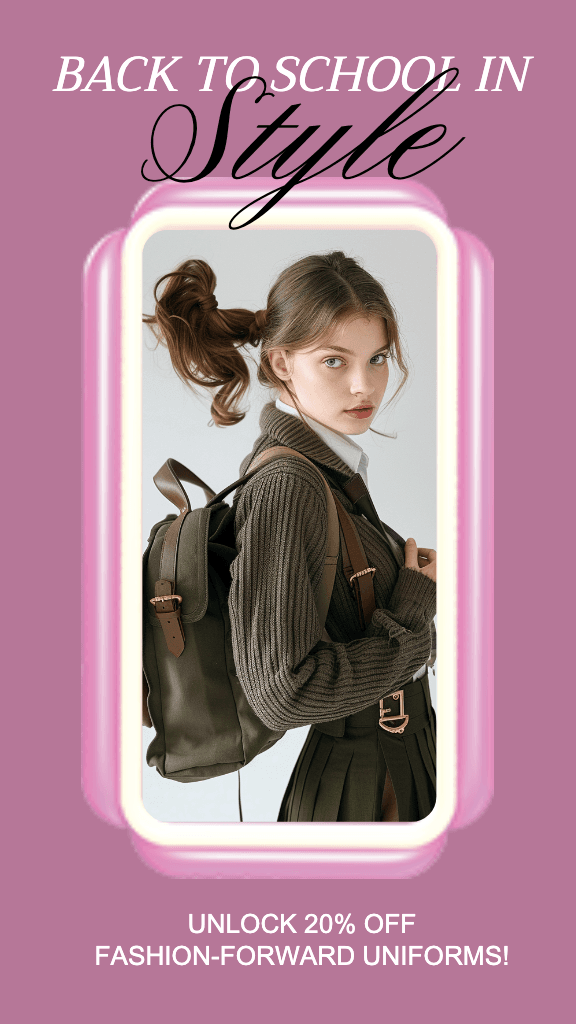 Chic Back to School Vogue Instagram Story Template