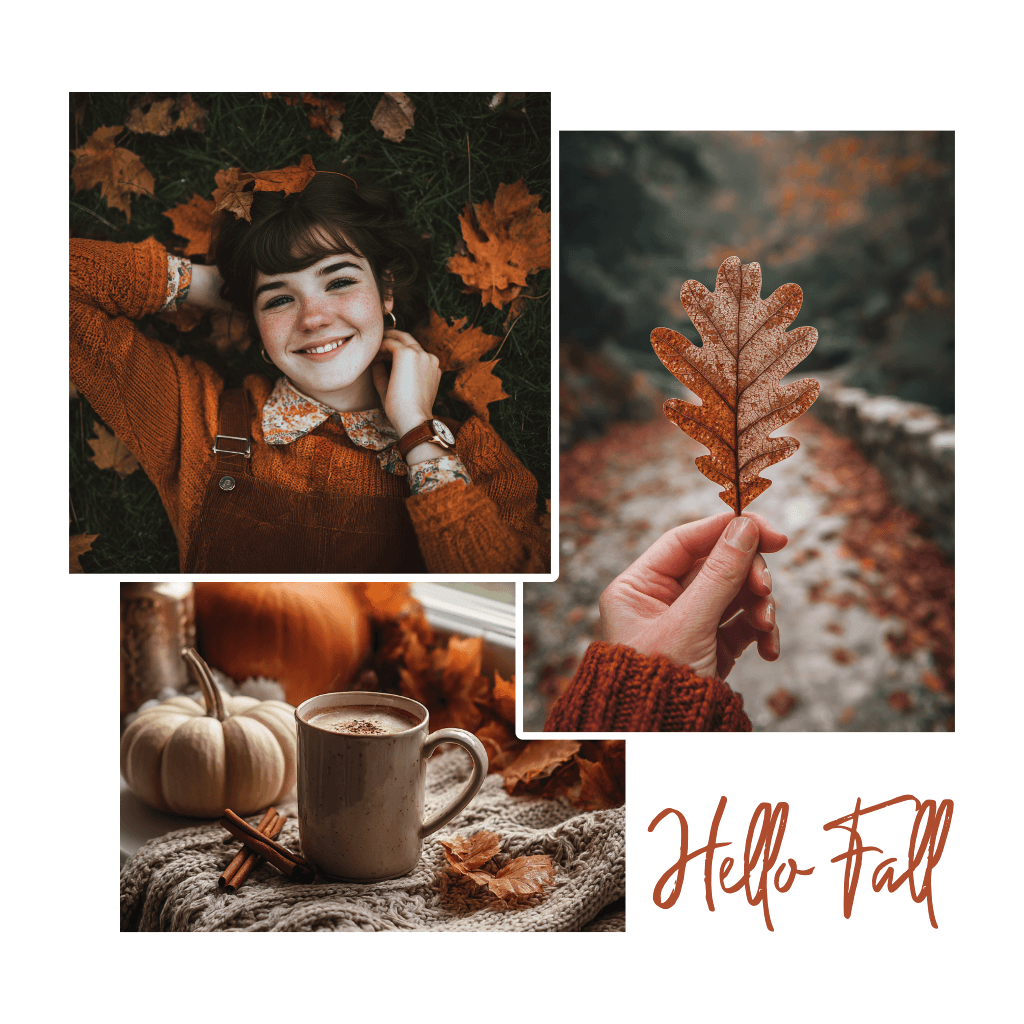 Warm Autumn Instagram-Square Post with Orange