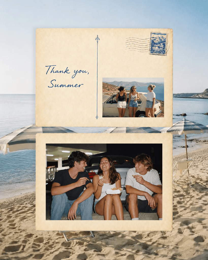 Vintage Beige Instagram Portrait Post Summer Fun