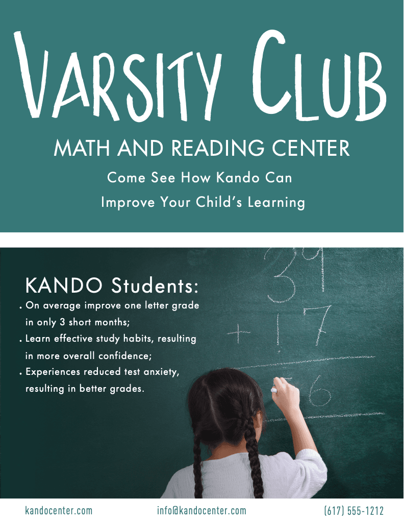 Teal and Chalkboard Educational Center Poster