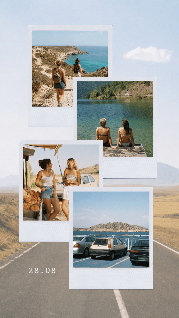 Charming Blue Instagram-Story for Travel Memories