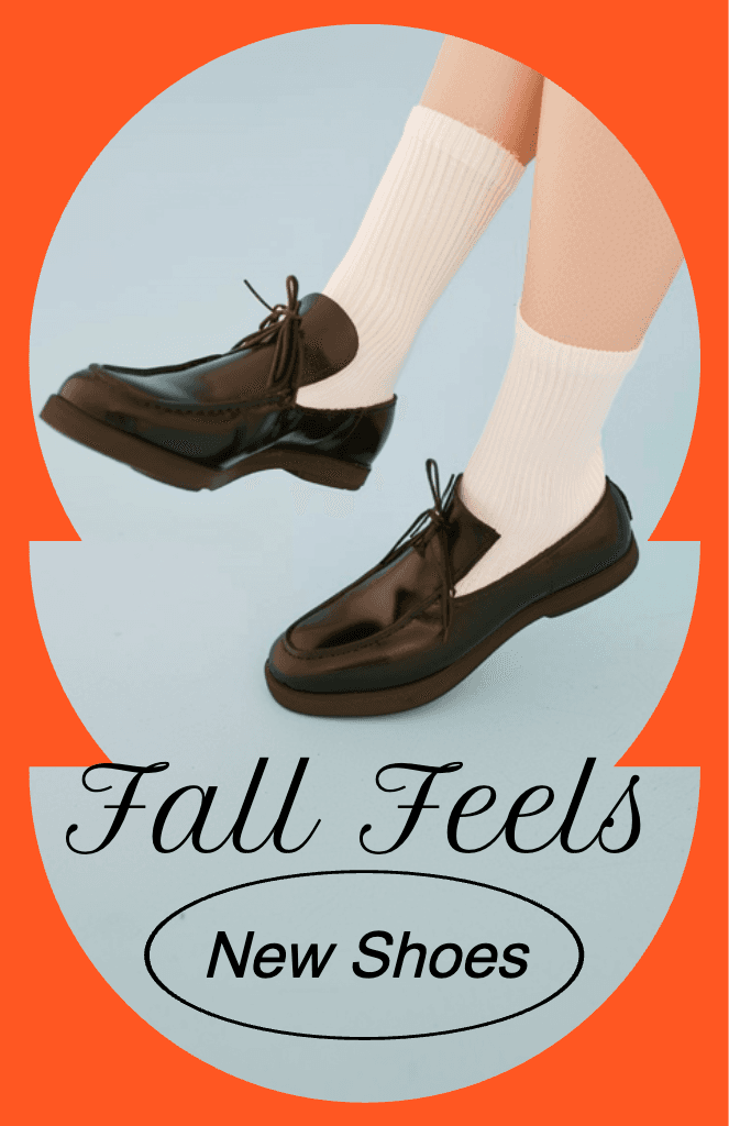 Chic Autumn Release Shoes Advertisement Poster