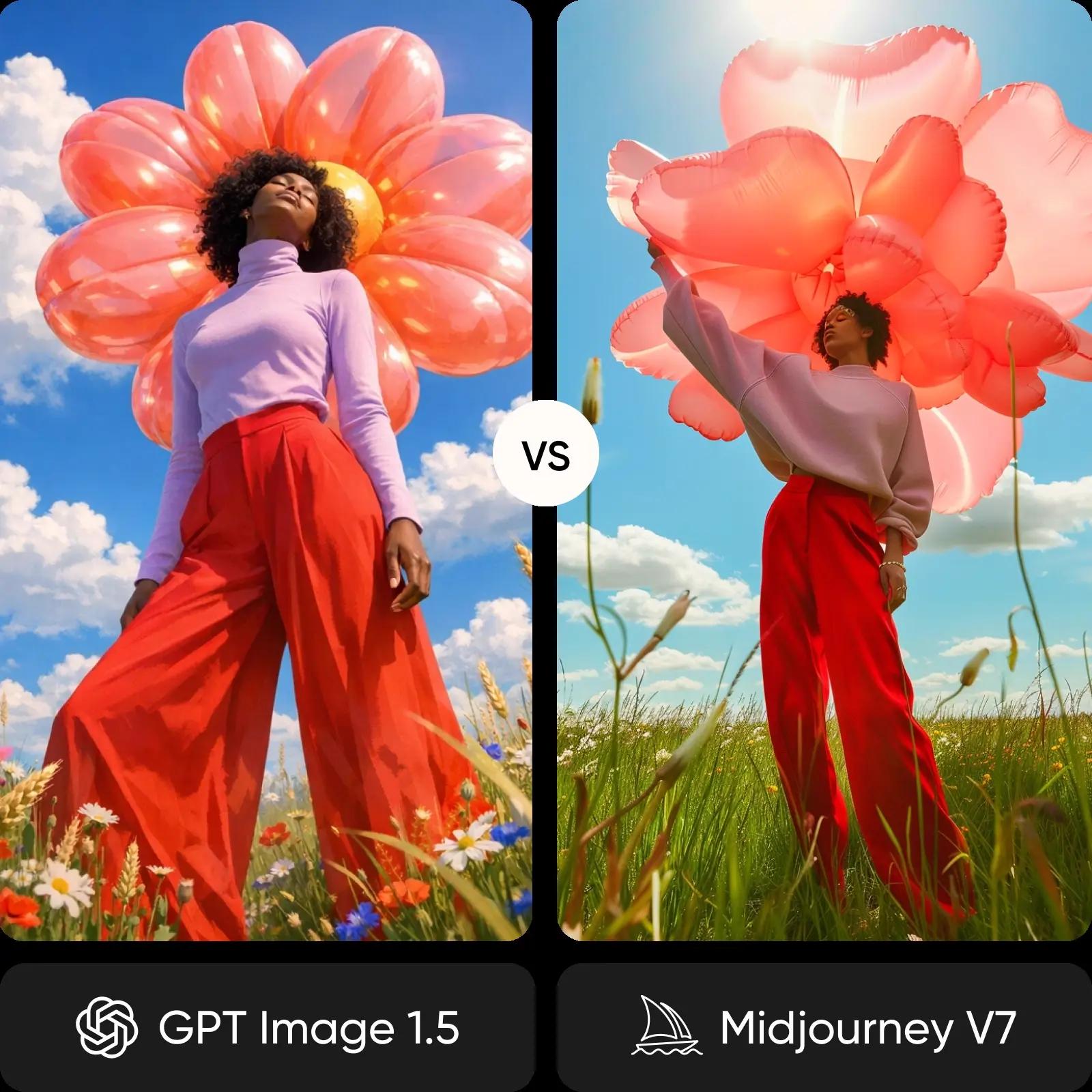 GPT Image 1.5 vs Midjourney AI image model comparison