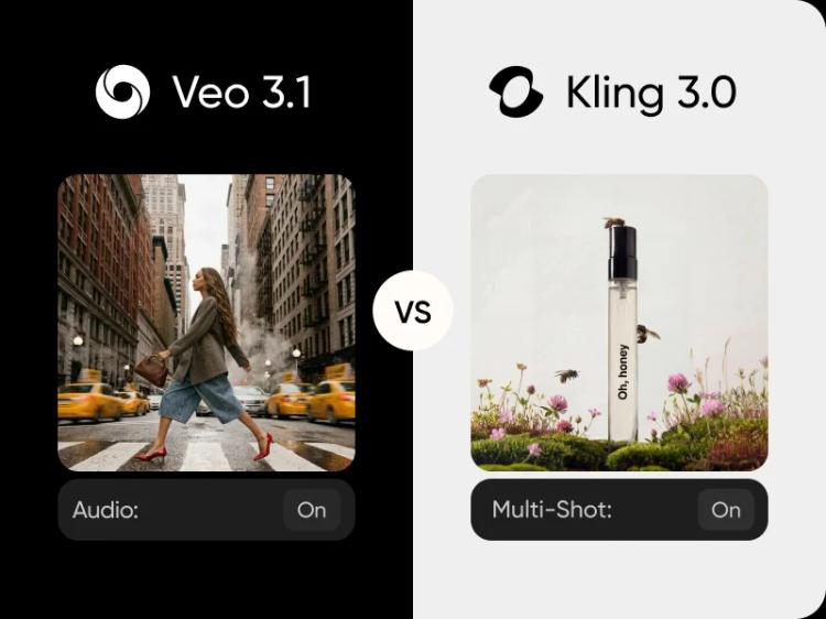 Veo 3.1 대 Kling 3.0 AI 비디오 생성 비교