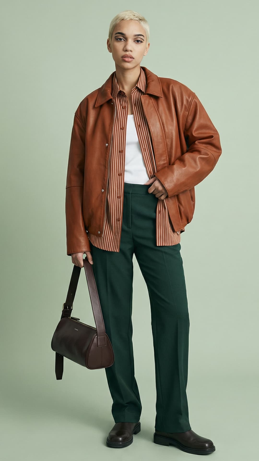 short gold hair girl walking