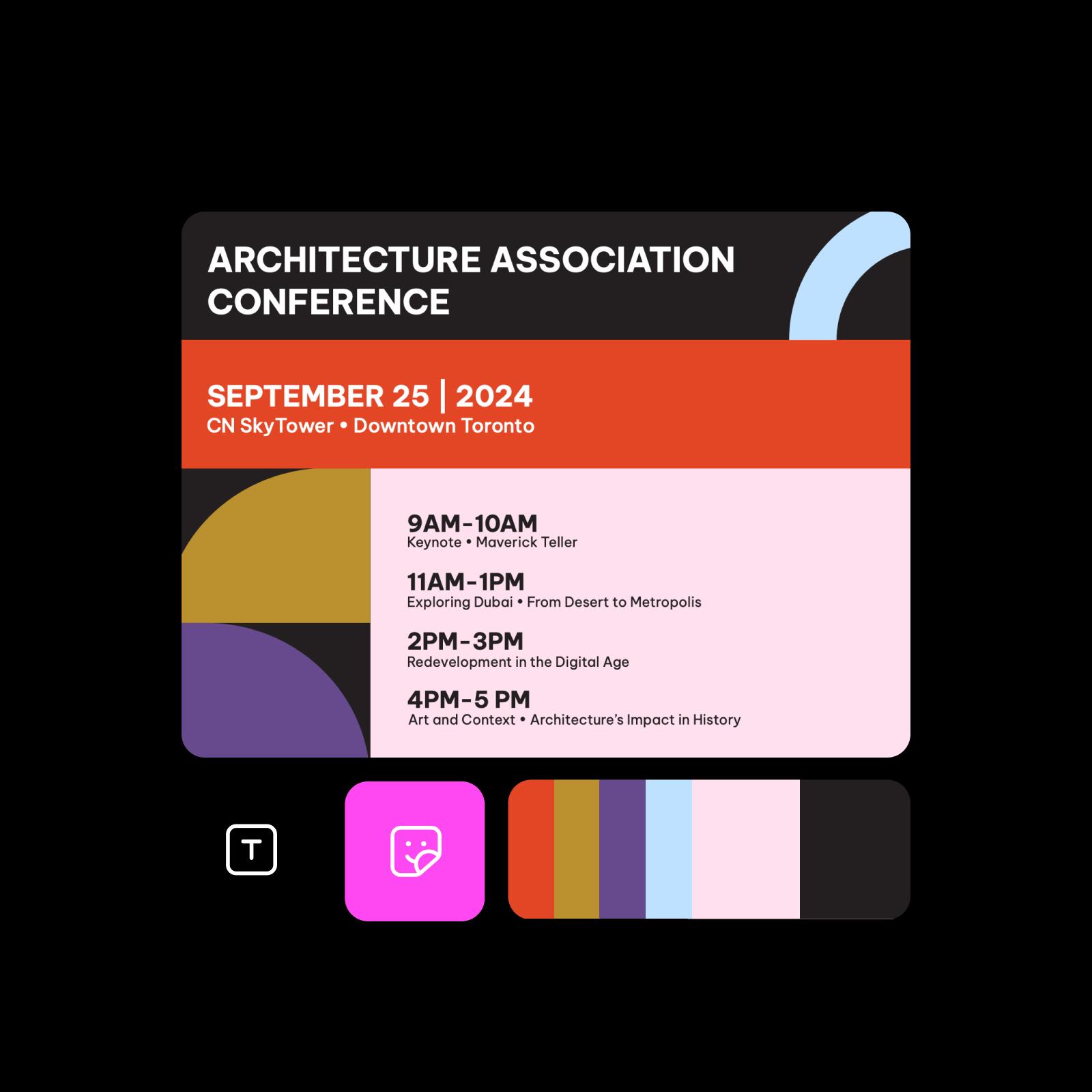 Fully customizable brochure design tools
