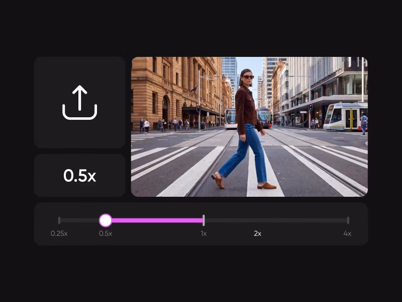 speed up and slow down video