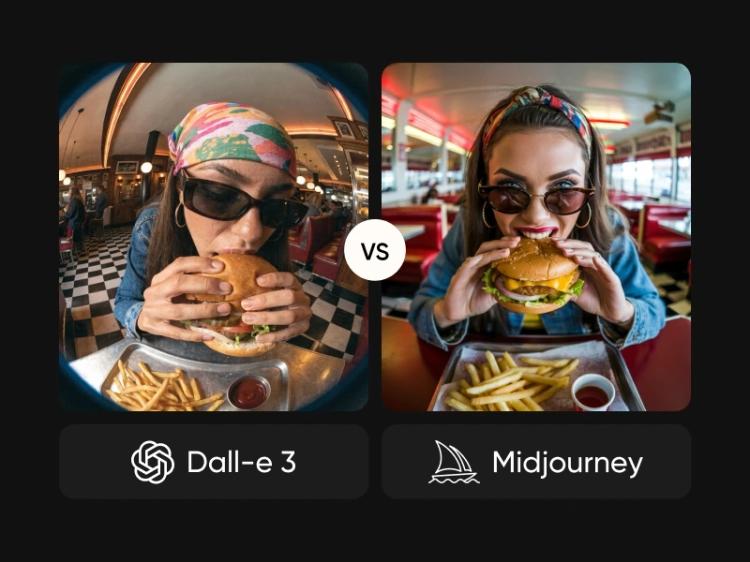 DALL-E 3 vs Midjourney AI image model comparison