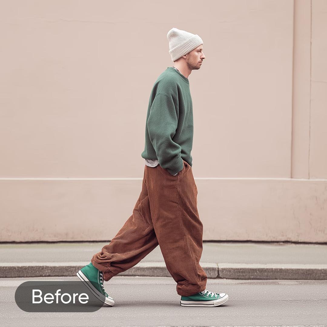 before change