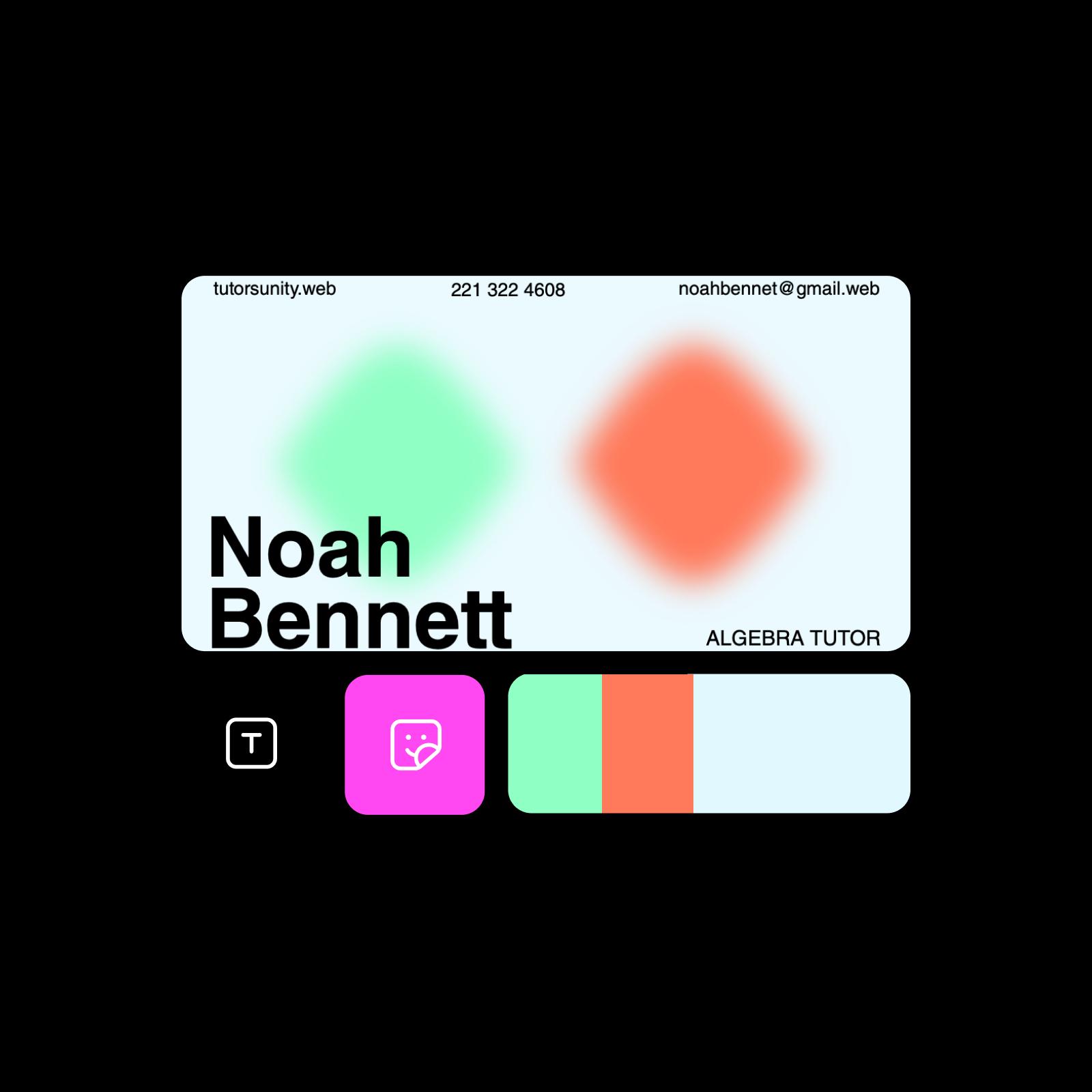 Fully customizable business card design tools
