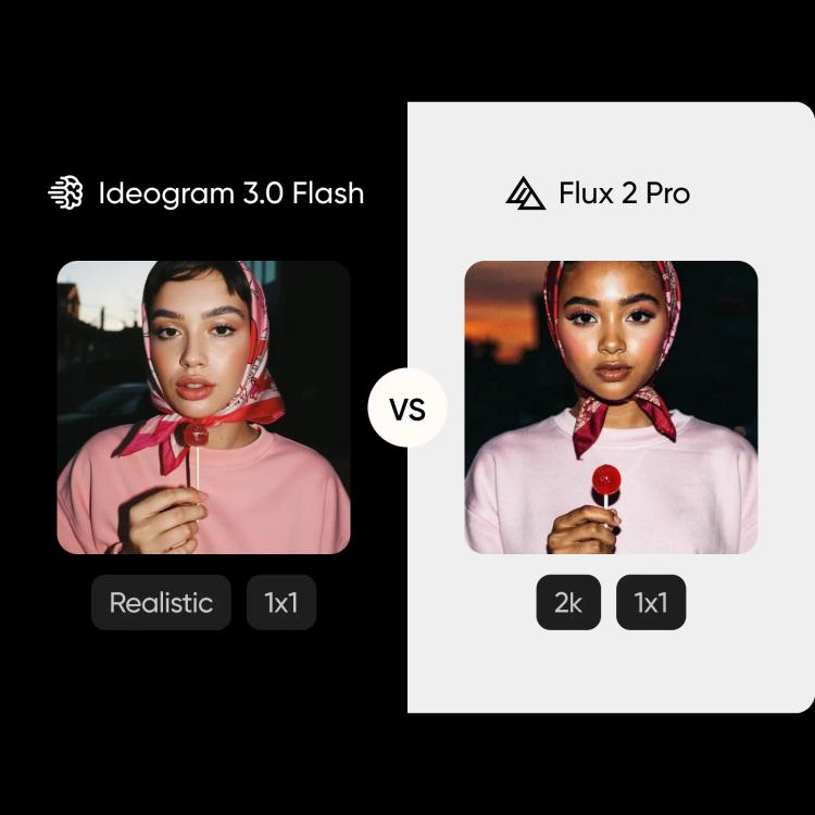 Ideogram 3.0 Flash vs Flux 2 Pro AI image generation comparison