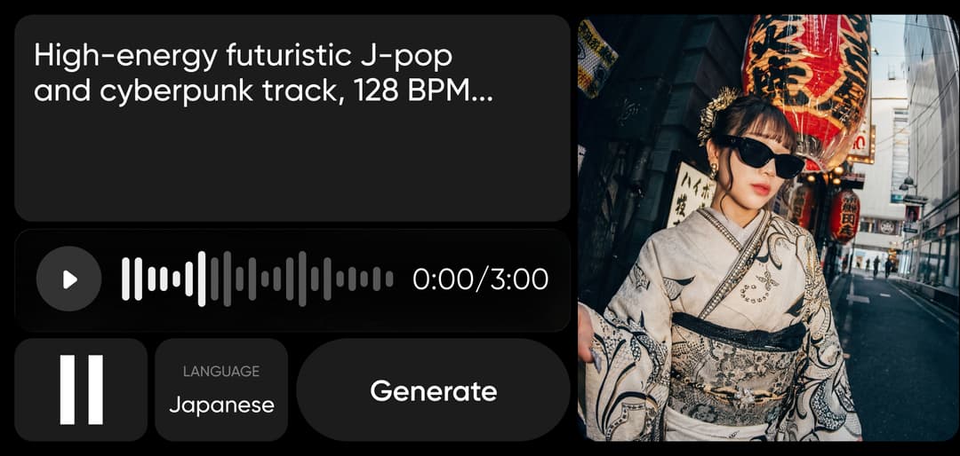 ElevenLabs Music v2 టెక్స్ట్‌తో సంగీతం