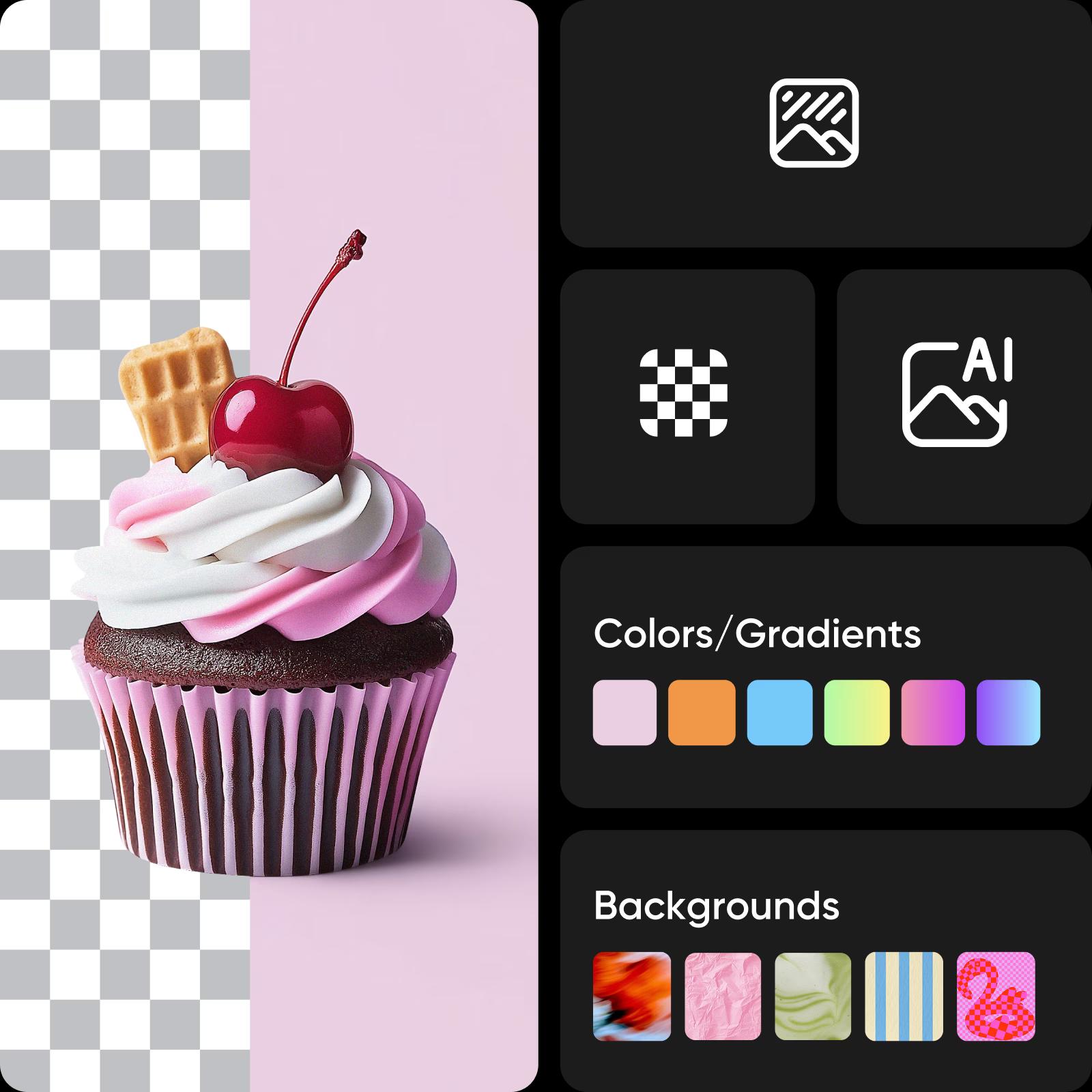 a library of various background designs