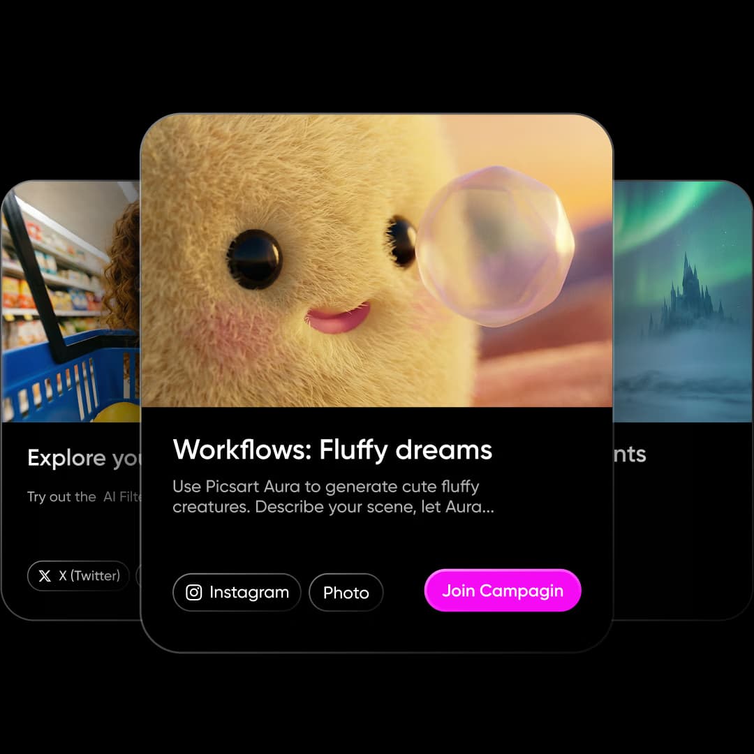 AI Assistant interface showing design generation capabilities