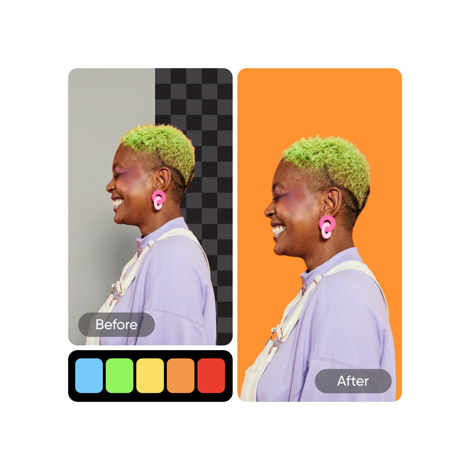 Enjoy effortless BG color changes for every occasion