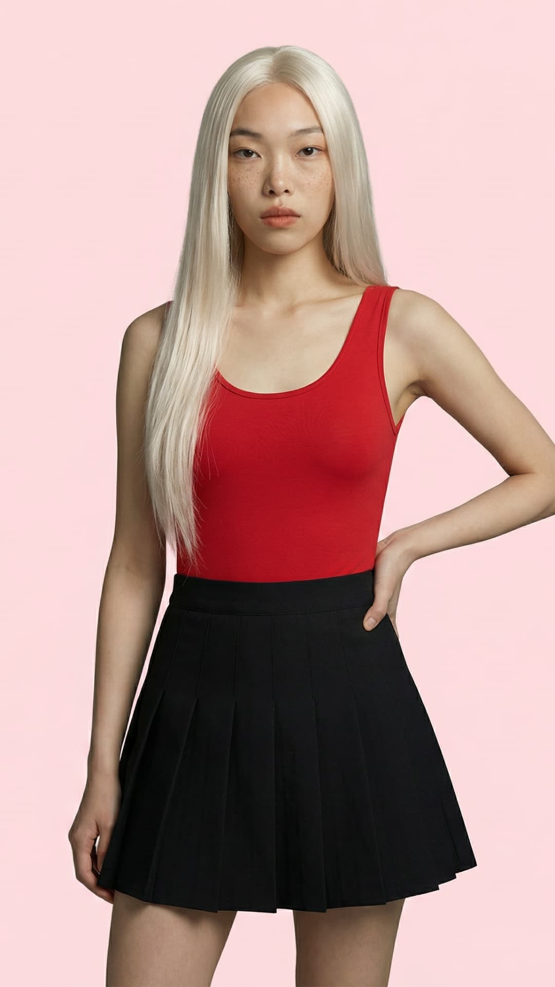 Woman with blonde hair