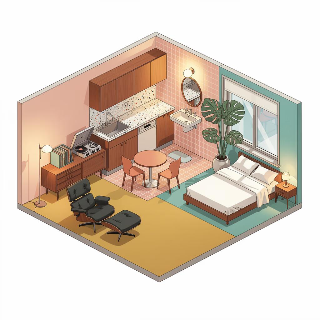 Flux 2 Pro generated image - Isometric illustration