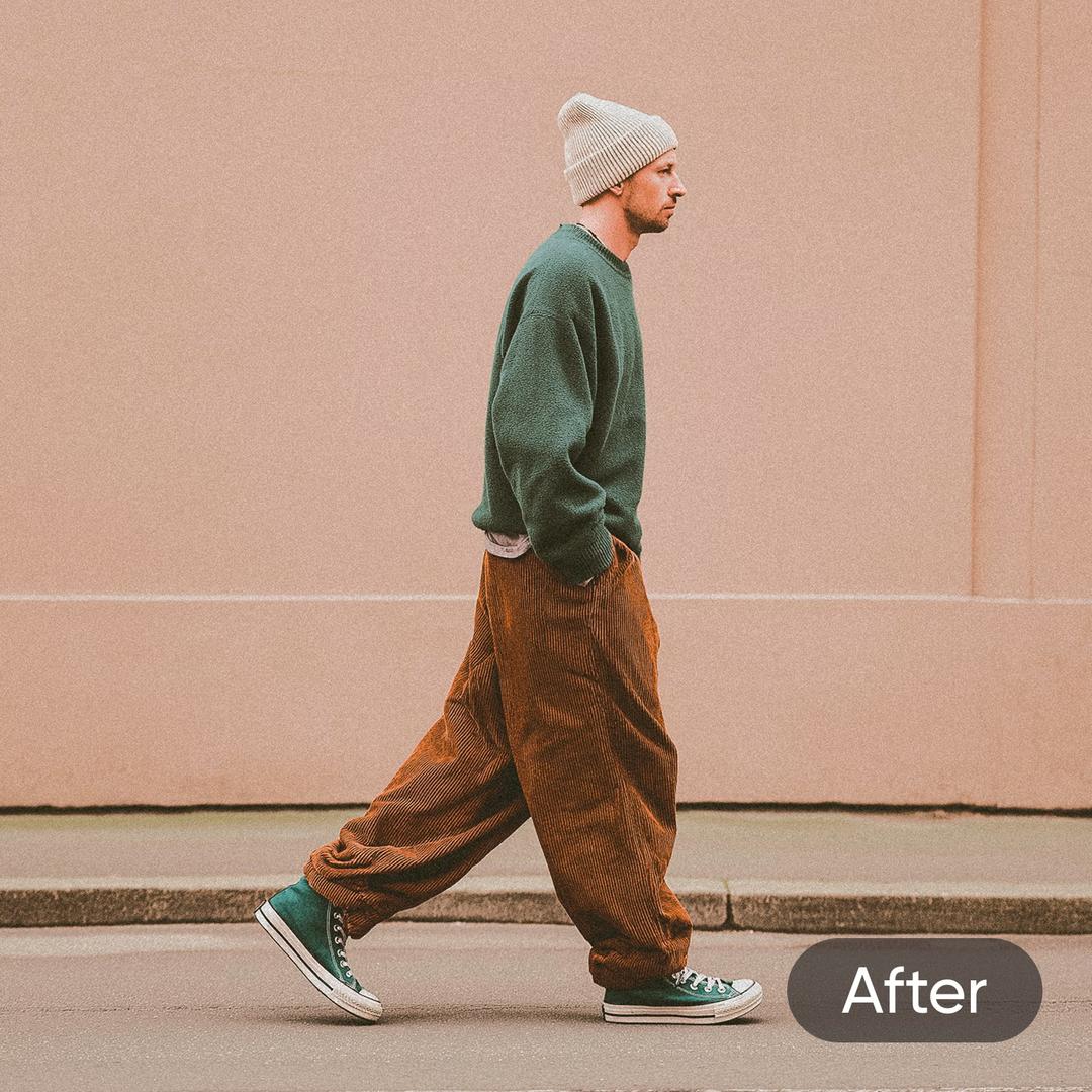 after change
