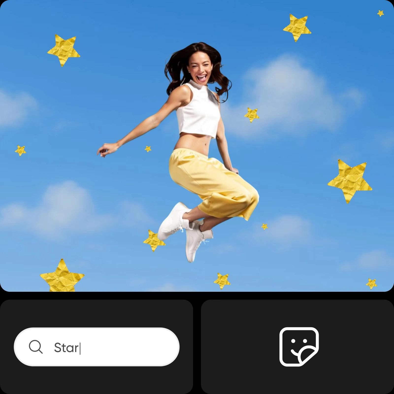 Picsart এর প্রি-ডিজাইন করা ঠিকার