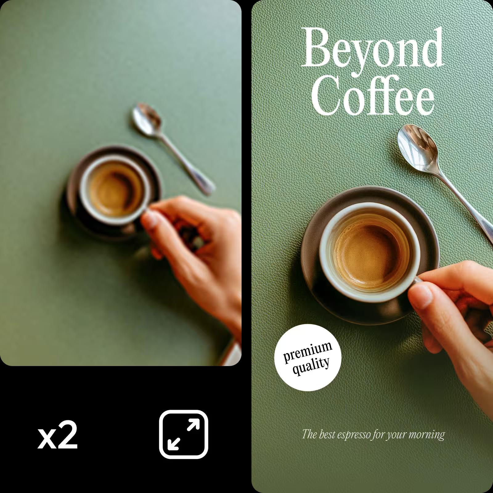 تحسين جودة الصورة بمكبر الصور بالذكاء الاصطناعي من Picsart