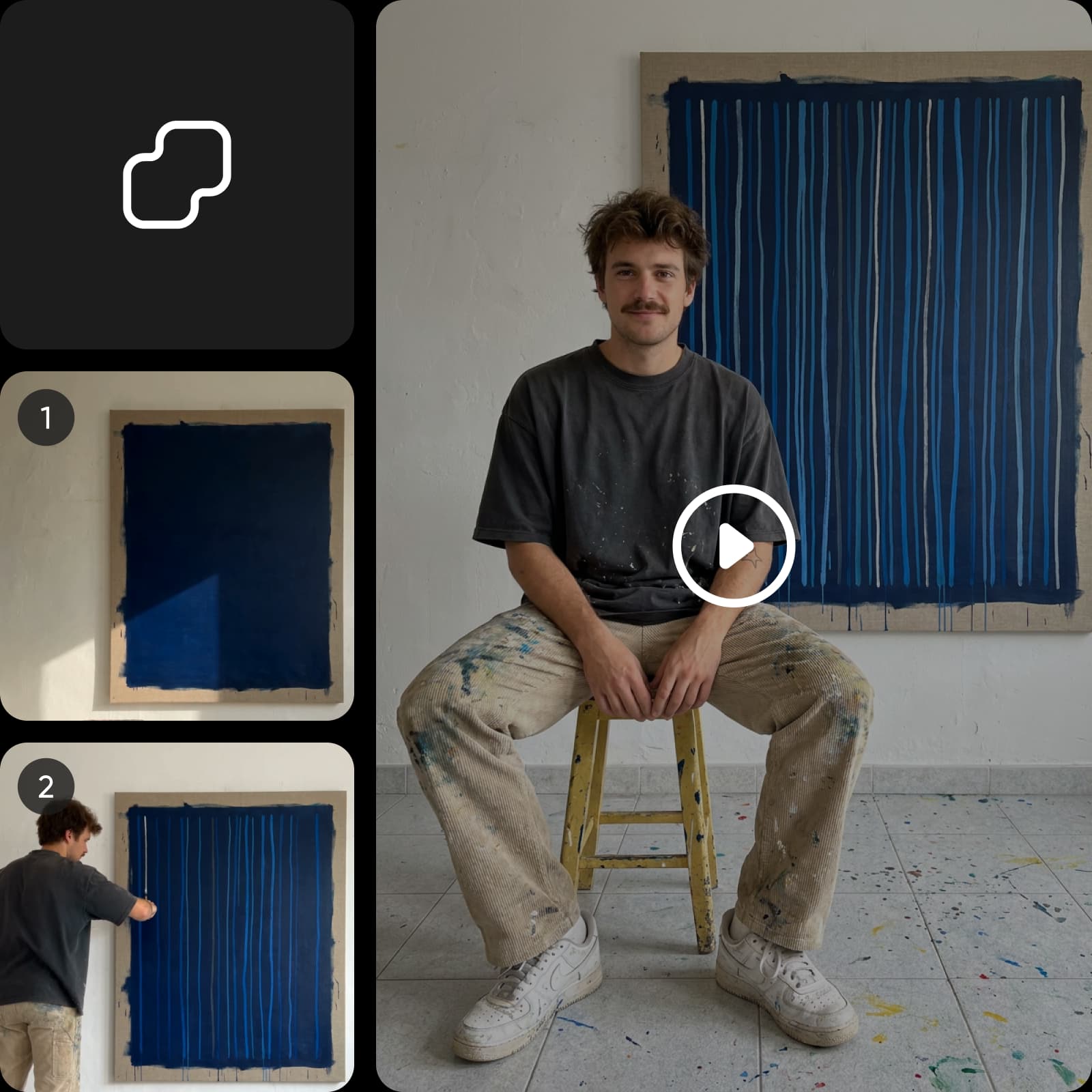 Assemble the moving product story in Picsart