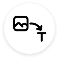 Icon for image to text